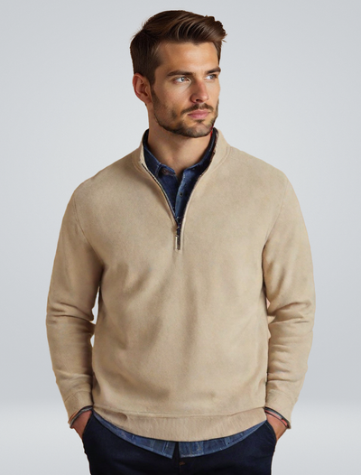 Kasper | Elegant kashmir sweater med lynlås