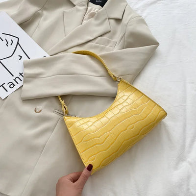 Tilly™ | Skinnende skuldertaske med alligatormotiv