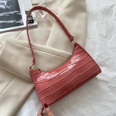 Tilly™ | Skinnende skuldertaske med alligatormotiv