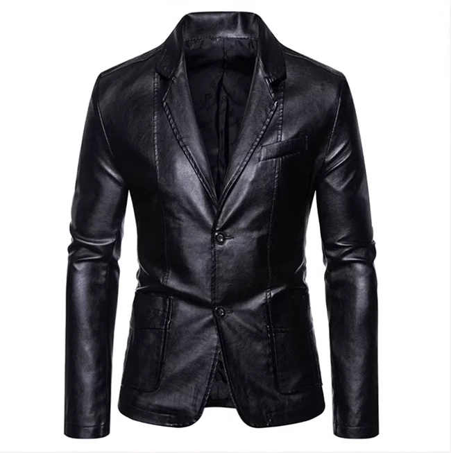 Rasmus™ Urban – Slim-fit blazer i kunstlæder (flere farver)