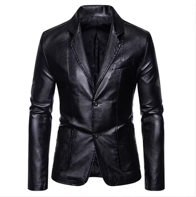 Rasmus™ Urban – Slim-fit blazer i kunstlæder (flere farver)