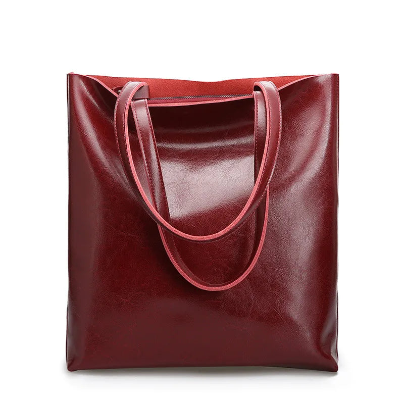 diana™ – klassisk tote taske i læderlook
