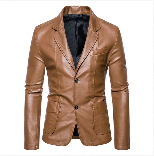 Rasmus™ Urban – Slim-fit blazer i kunstlæder (flere farver)