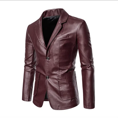 Rasmus™ Urban – Slim-fit blazer i kunstlæder (flere farver)