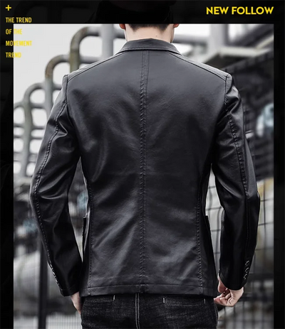 Rasmus™ Urban – Slim-fit blazer i kunstlæder (flere farver)