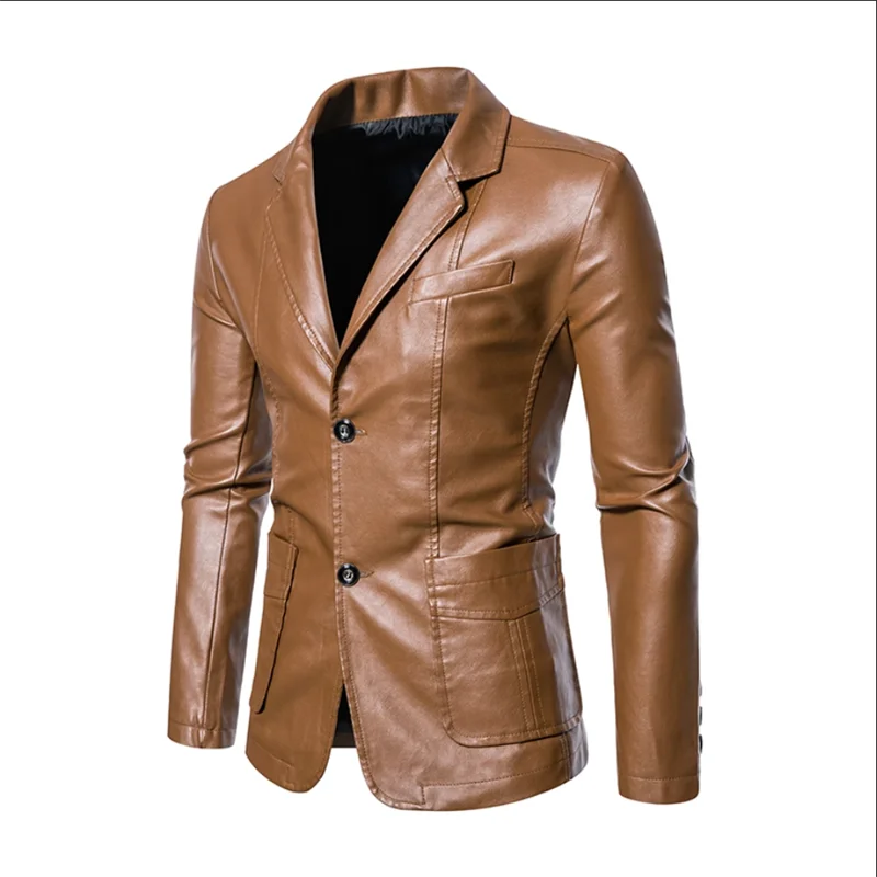 Rasmus™ Urban – Slim-fit blazer i kunstlæder (flere farver)