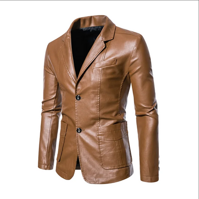 Rasmus™ Urban – Slim-fit blazer i kunstlæder (flere farver)