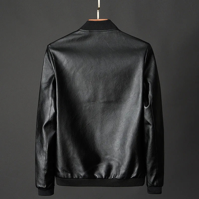 Emil™ Klassisk – Minimalistisk læderjakke med glat finish