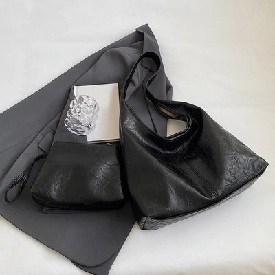 liv™ – afslappet hobo taske i læderlook