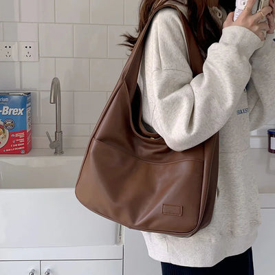 liv™ – afslappet hobo taske i læderlook