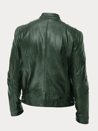 Victor™ Casual Læderjakke: Tidløst Design og Komfort