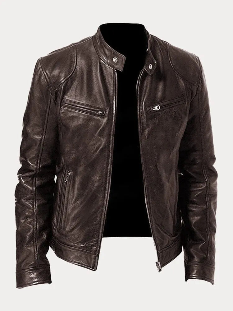 Victor Casual Læderjakke™: Tidløst Design og Komfort