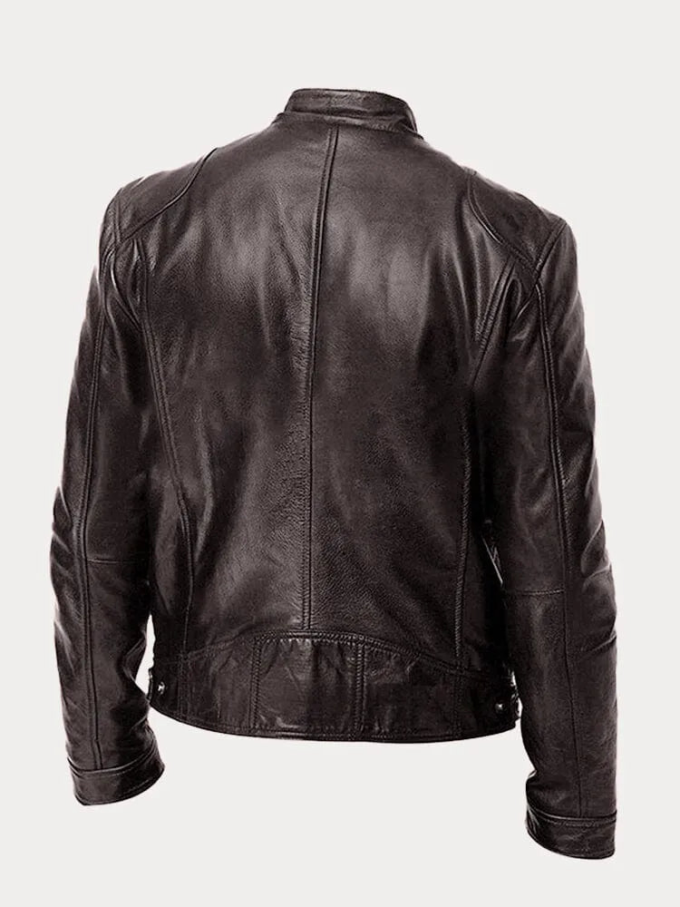 Victor Casual Læderjakke™: Tidløst Design og Komfort
