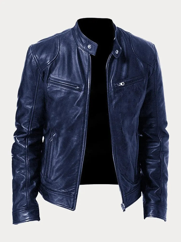 Victor | Casual Læderjakke: Tidløst Design og Komfort