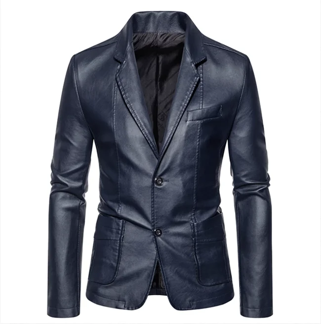 Rasmus™ Urban – Slim-fit blazer i kunstlæder (flere farver)