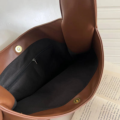 liv™ – afslappet hobo taske i læderlook