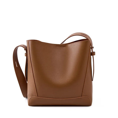 tine™ – elegant sandfarvet skuldertaske med bæltehank