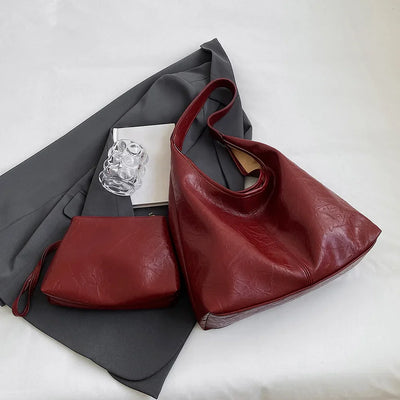 liv™ – afslappet hobo taske i læderlook
