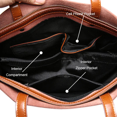 diana™ – klassisk tote taske i læderlook