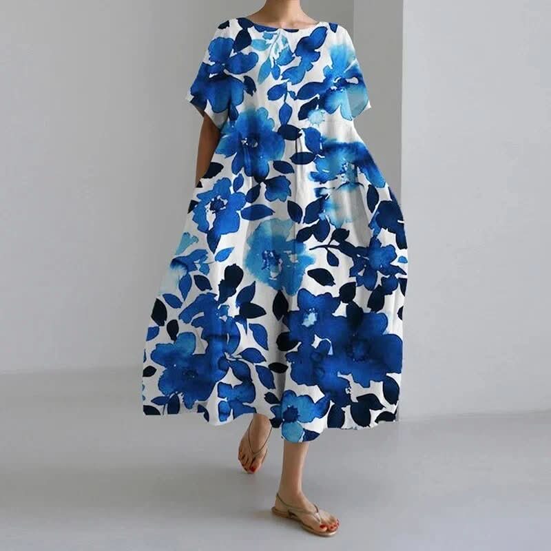 Claire™ | Boheme Kjole med Blomsterprint