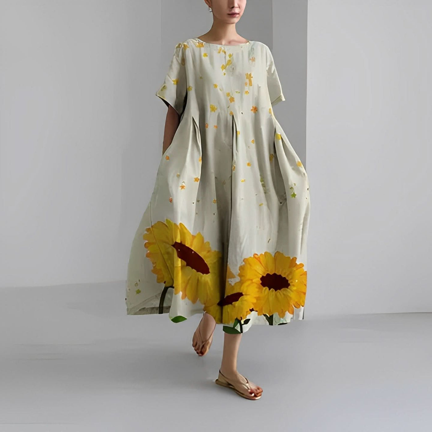 Claire™ | Boheme Kjole med Blomsterprint